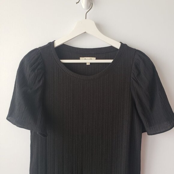 madewell Flutter-Sleeve Weavemix Ribbed Top size XS - Picture 3 of 6